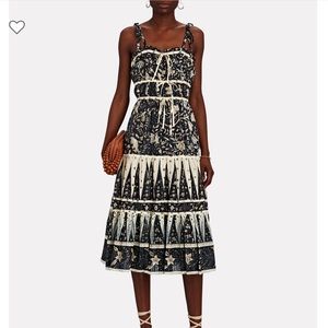 ULLA JOHNSON Indah Printed Cotton-Blend Midi Dress